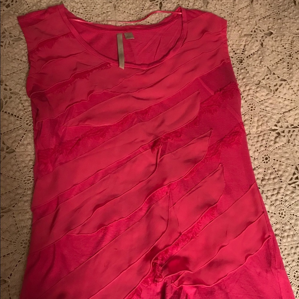 Hot pink Sleeveless blouse